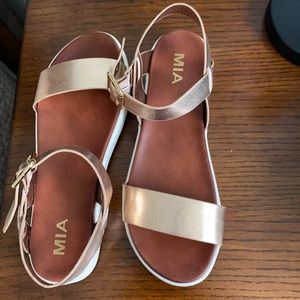 Rose Gold Adjustable Sandals